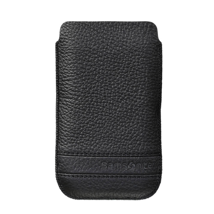 SAMSONITE Mobile Bag Classic Leather Small Black ryhmässä ÄLYPUHELIMET JA TABLETIT / Puhelimen suojakotelo / Universal Suoja / Kotelo @ TP E-commerce Nordic AB (C03852)
