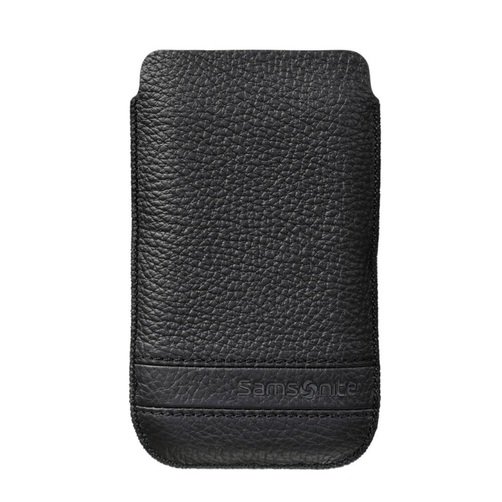 Samsonite Mobile Bag Classic Leather Small Black ryhmässä ÄLYPUHELIMET JA TABLETIT / Puhelimen suojakotelo / Universal Suoja / Kotelo @ TP E-commerce Nordic AB (C03852)