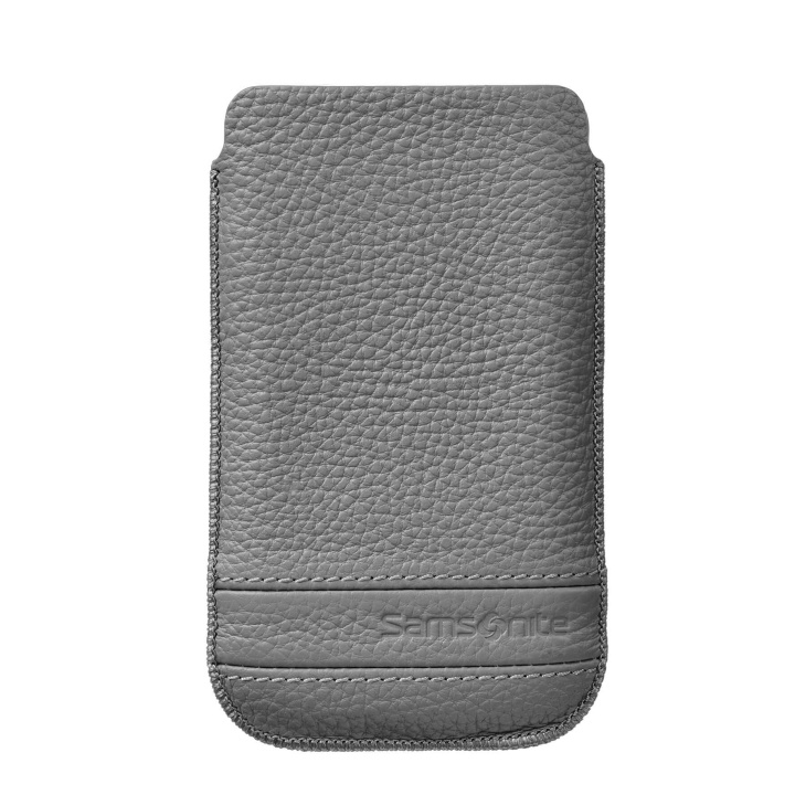 SAMSONITE Mobile Bag Classic Leather Large Grey ryhmässä ÄLYPUHELIMET JA TABLETIT / Puhelimen suojakotelo / Universal Suoja / Kotelo @ TP E-commerce Nordic AB (C03857)