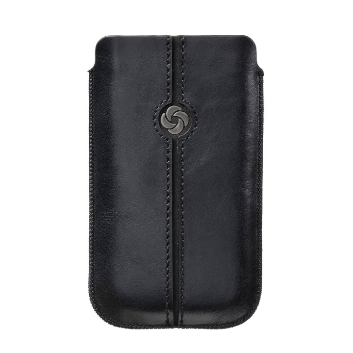 SAMSONITE Mobile Bag Dezir Leather Large Black ryhmässä ÄLYPUHELIMET JA TABLETIT / Puhelimen suojakotelo / Universal Suoja / Kotelo @ TP E-commerce Nordic AB (C03862)