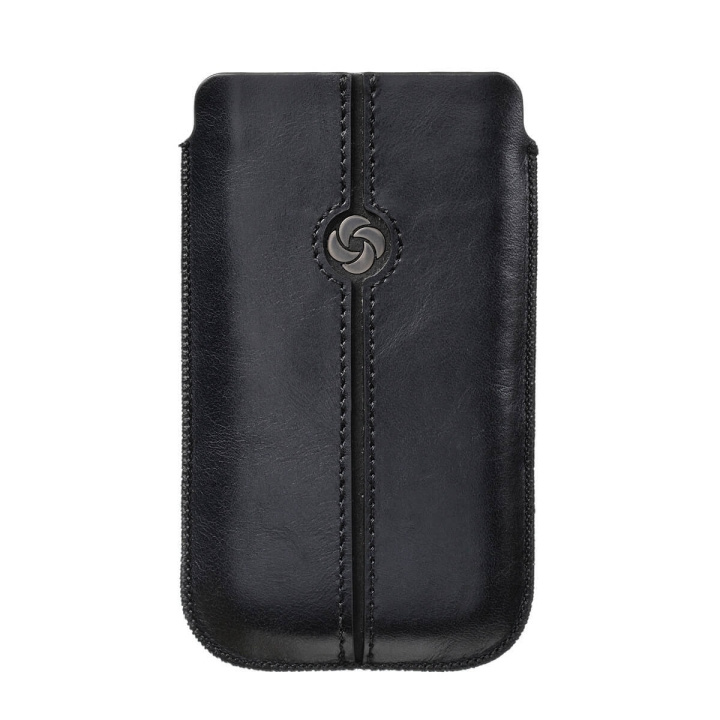 SAMSONITE Mobile Bag Dezir Leather Small Black ryhmässä ÄLYPUHELIMET JA TABLETIT / Puhelimen suojakotelo / Universal Suoja / Kotelo @ TP E-commerce Nordic AB (C03870)