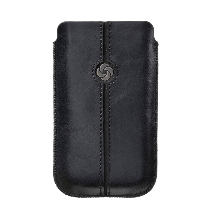 Samsonite Mobile Bag Dezir Leather Small Black ryhmässä ÄLYPUHELIMET JA TABLETIT / Puhelimen suojakotelo / Universal Suoja / Kotelo @ TP E-commerce Nordic AB (C03870)