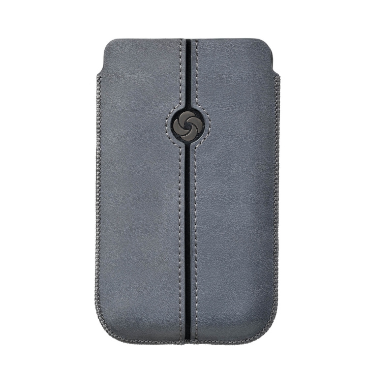 Samsonite Mobile Bag Dezir Leather Medium Grey ryhmässä ÄLYPUHELIMET JA TABLETIT / Puhelimen suojakotelo / Universal Suoja / Kotelo @ TP E-commerce Nordic AB (C03877)