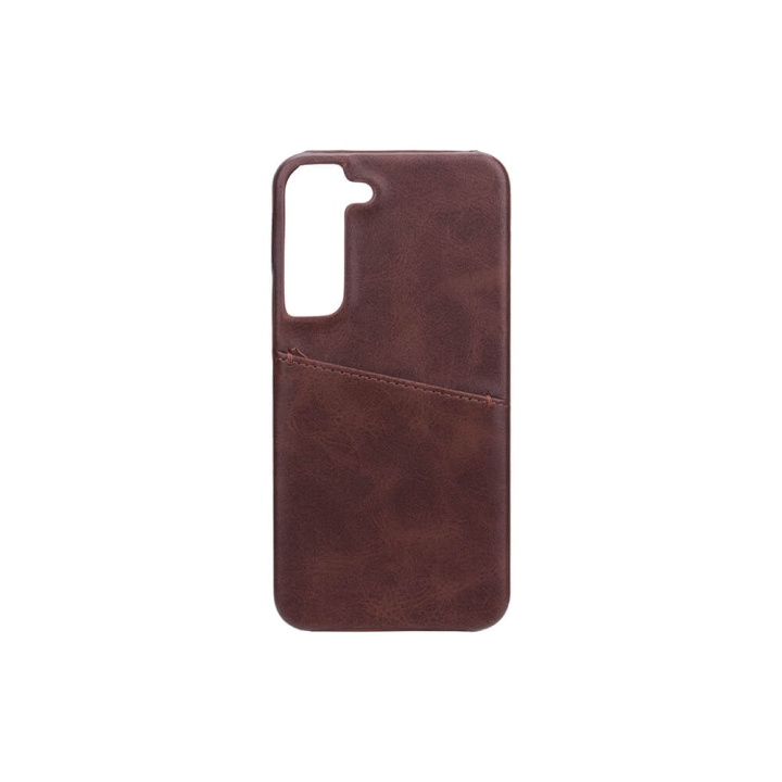 Onsala Puhelinkuori Ruskea Korttipaikalla Samsung S22 ryhmässä ÄLYPUHELIMET JA TABLETIT / Puhelimen suojakotelo / Samsung @ TP E-commerce Nordic AB (C03978)