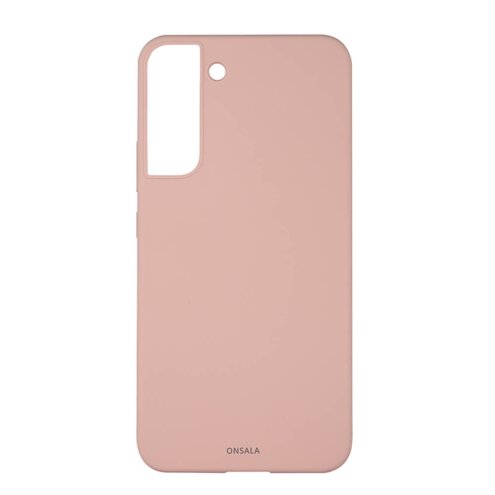 ONSALA Suojakuori Silikooni Sand Pink - Samsung S22+ ryhmässä ÄLYPUHELIMET JA TABLETIT / Puhelimen suojakotelo / Samsung @ TP E-commerce Nordic AB (C03992)