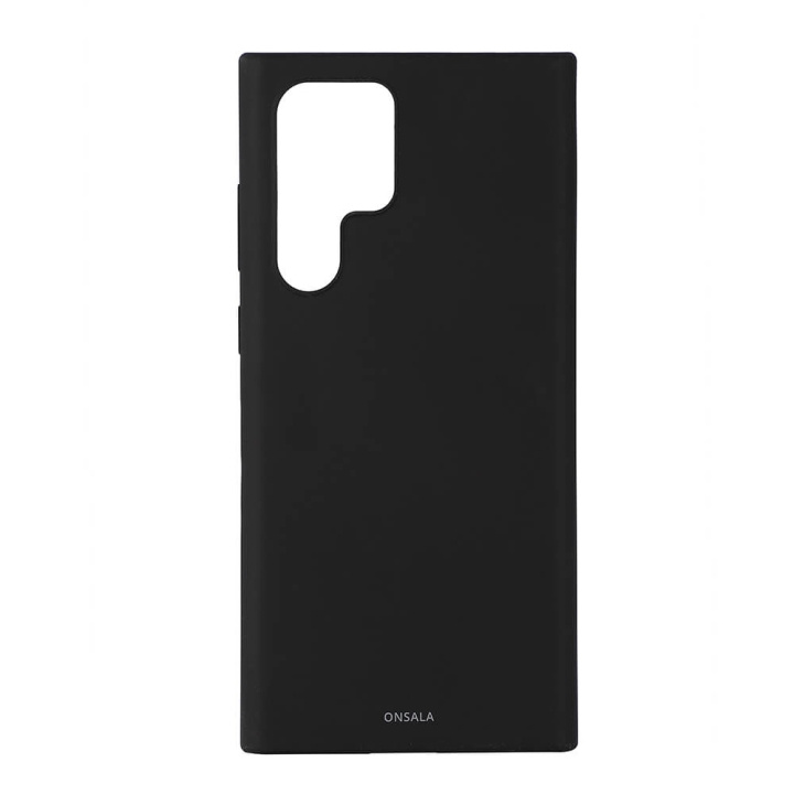 Onsala Mobilcover Silicone Black Samsung S22 Ultra ryhmässä ÄLYPUHELIMET JA TABLETIT / Puhelimen suojakotelo / Samsung @ TP E-commerce Nordic AB (C03993)