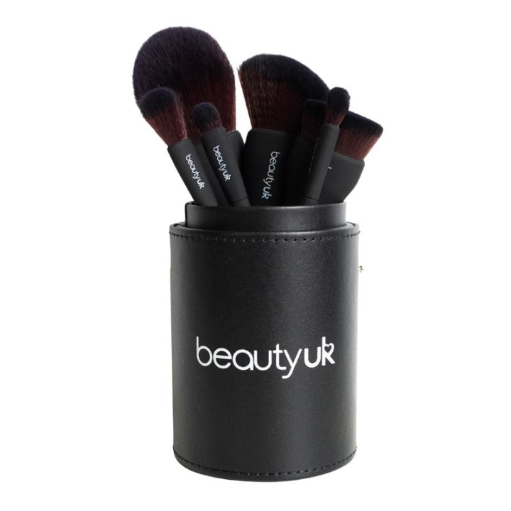 Beauty UK Brush Set And Holder ryhmässä KAUNEUS JA TERVEYS / Meikit / Tarvikkeet & Meikkisetit / Harjat & Pensselit @ TP E-commerce Nordic AB (C04161)