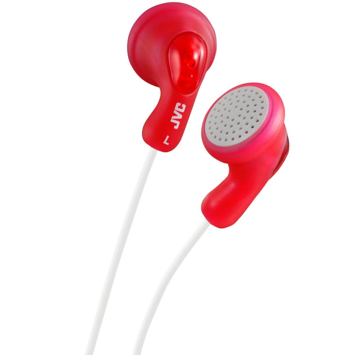 JVC Headphone F14 Gumy In-Ear Red ryhmässä KODINELEKTRONIIKKA / Ääni & Kuva / Kuulokkeet & Tarvikkeet / Kuulokkeet @ TP E-commerce Nordic AB (C04412)