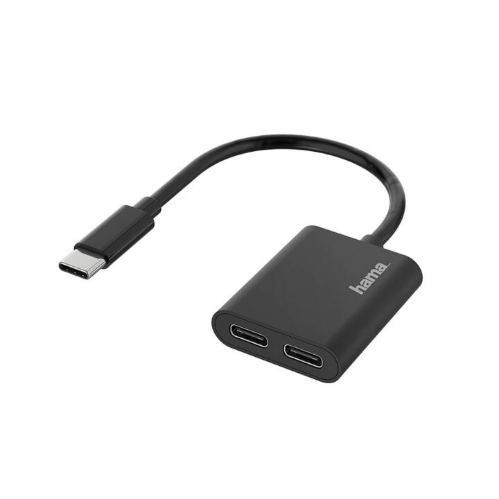 HAMA USB-C Audio/Charging Adapter 2-in-1 ryhmässä TIETOKOONET & TARVIKKEET / Tietokonetarvikkeet / USB-telakat @ TP E-commerce Nordic AB (C04471)