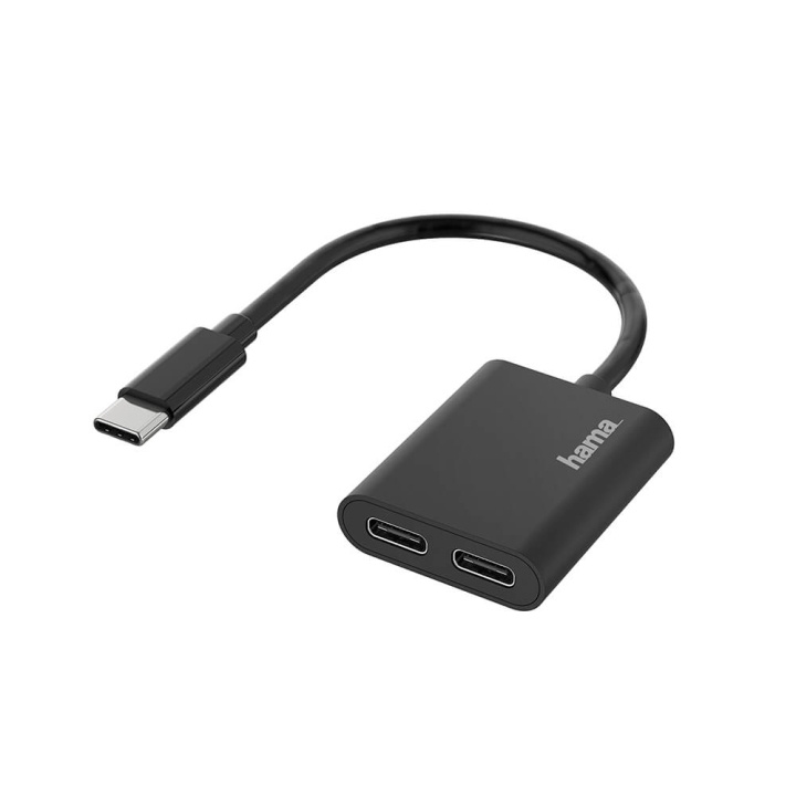 Hama USB-C Audio/Charging Adapter 2-in-1 ryhmässä TIETOKOONET & TARVIKKEET / Tietokonetarvikkeet / USB-telakat @ TP E-commerce Nordic AB (C04471)