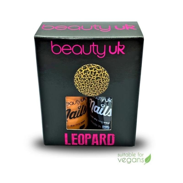 Beauty UK Nails Wild Things - Leopard 2x11ml ryhmässä KAUNEUS JA TERVEYS / Manikyyri/Pedikyyri / Kynsilakka @ TP E-commerce Nordic AB (C04521)