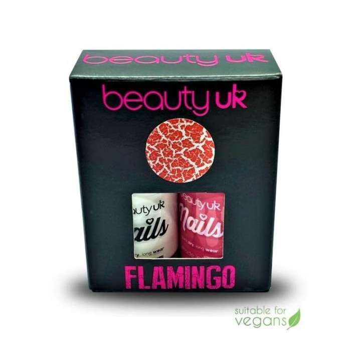 BeautyUK Beauty UK Nails Wild Things - Flamingo 2x11ml ryhmässä KAUNEUS JA TERVEYS / Manikyyri/Pedikyyri / Kynsilakka @ TP E-commerce Nordic AB (C04522)