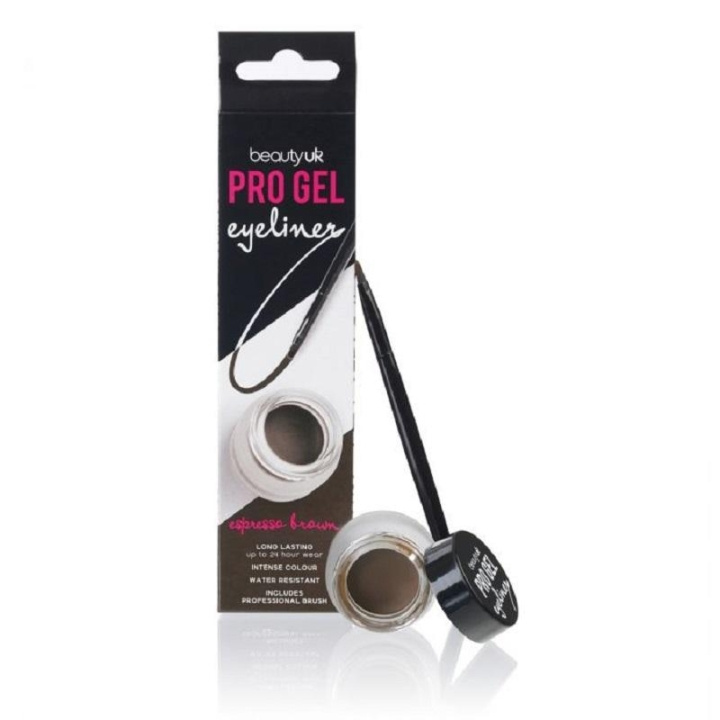 Beauty UK Pro Gel Eyeliner Espresso Brown 4,5g ryhmässä KAUNEUS JA TERVEYS / Meikit / Silmät ja kulmat / Silmänrajauskynä / Kajaali @ TP E-commerce Nordic AB (C04526)