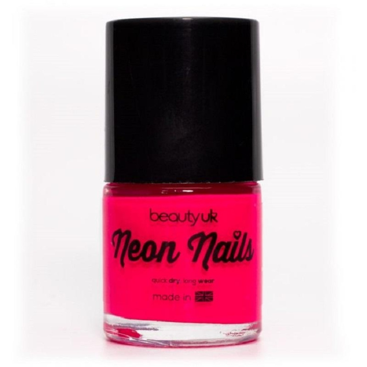 Beauty UK Neon Nail Polish - Magenta ryhmässä KAUNEUS JA TERVEYS / Manikyyri/Pedikyyri / Kynsilakka @ TP E-commerce Nordic AB (C04532)