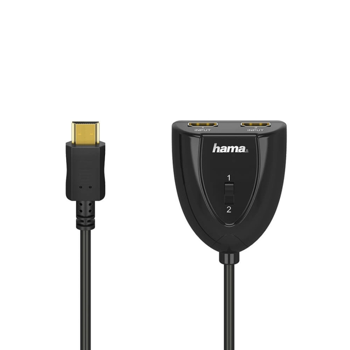 HAMA Switcher HDMI 2x1 HDMI SWITCHER 2X1 ryhmässä KODINELEKTRONIIKKA / Kaapelit & Sovittimet / HDMI / Sovittimet @ TP E-commerce Nordic AB (C04631)