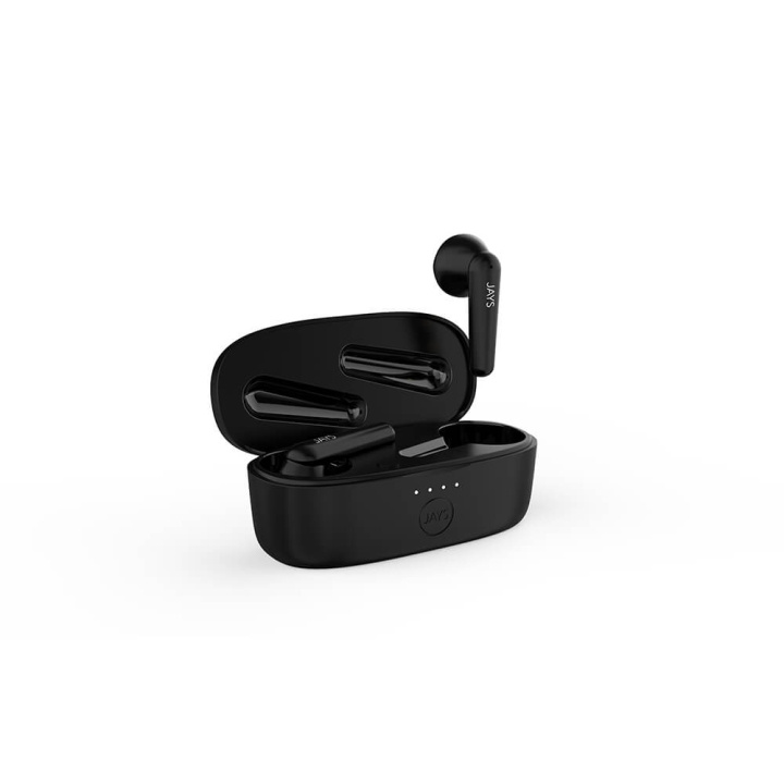 JAYS Headphone t-Six TWS True Wireless In-Ear Black ryhmässä KODINELEKTRONIIKKA / Ääni & Kuva / Kuulokkeet & Tarvikkeet / Kuulokkeet @ TP E-commerce Nordic AB (C04874)