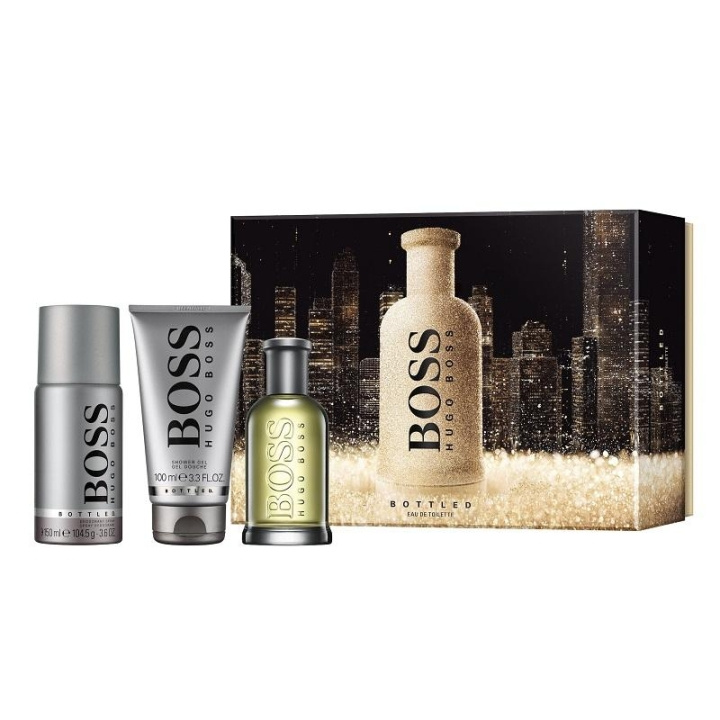 Giftset Hugo Boss Bottled Edt 100ml + Shower Gel 100ml + Deo 150ml ryhmässä KAUNEUS JA TERVEYS / Tuoksut & Parfyymit / Parfyymit / Miesten Tuoksut @ TP E-commerce Nordic AB (C04920)