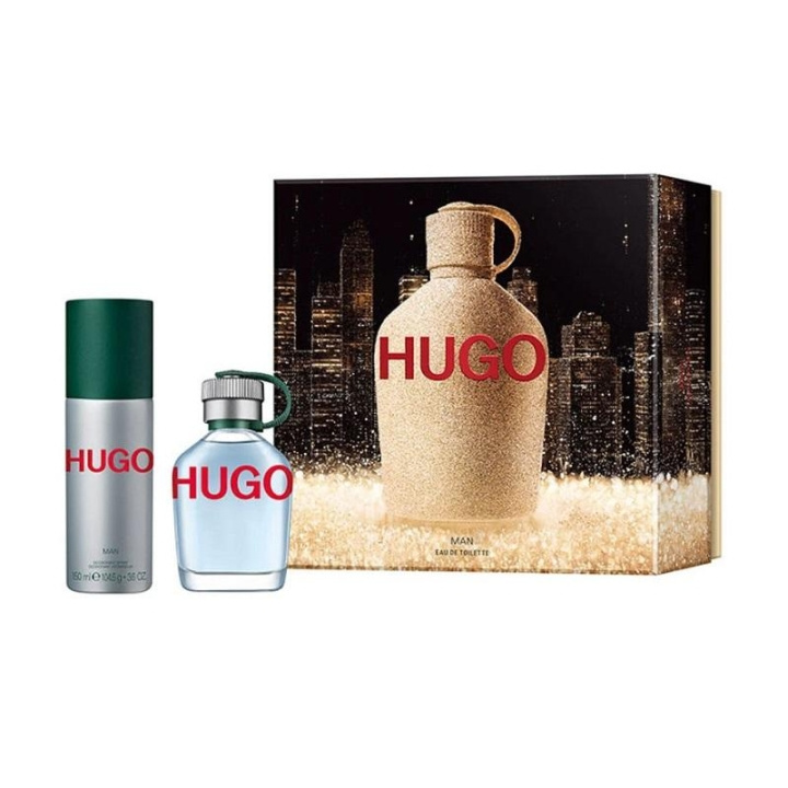 Giftset Hugo Boss Hugo Man Edt 75ml + Deo Spray 150ml ryhmässä KAUNEUS JA TERVEYS / Lahjapakkaukset / Miesten lahjapakkaukset @ TP E-commerce Nordic AB (C04935)