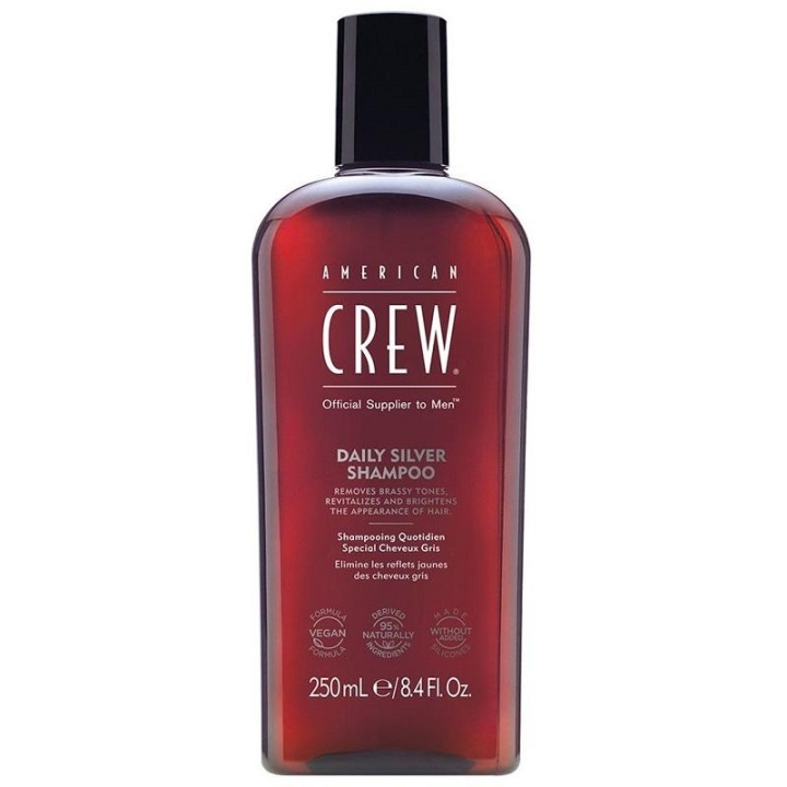 American Crew Daily Silver Shampoo 250ml ryhmässä KAUNEUS JA TERVEYS / Hiukset &Stailaus / Hiustenhoito / Hiusväri / Hopeinen shampoo @ TP E-commerce Nordic AB (C04963)