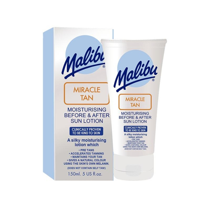 Malibu Miracle Tan Before & After Sun Lotion 150ml ryhmässä KAUNEUS JA TERVEYS / Ihonhoito / Kehon hoito / Vartalovoide @ TP E-commerce Nordic AB (C05147)