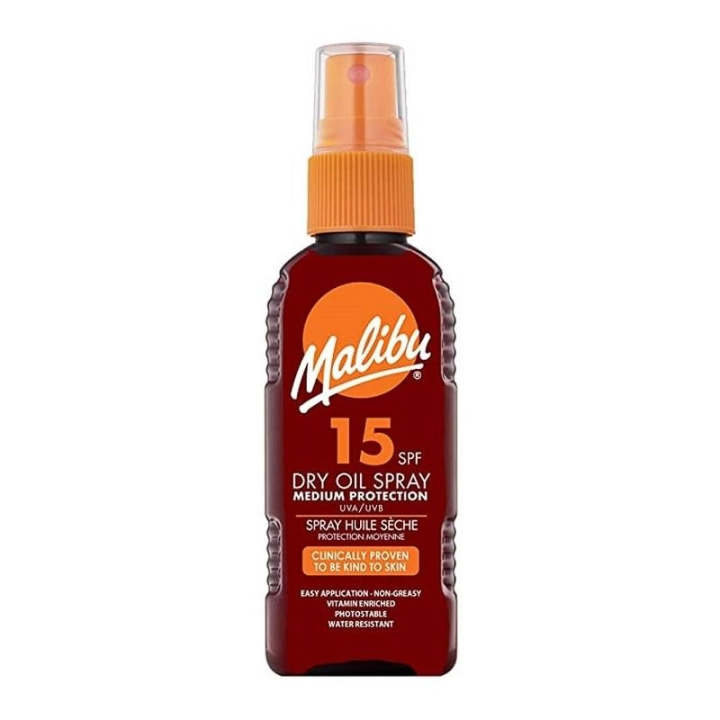 Malibu Dry Oil Spray SPF15 100ml ryhmässä KAUNEUS JA TERVEYS / Ihonhoito / Rusketus / Aurinkosuoja @ TP E-commerce Nordic AB (C05160)