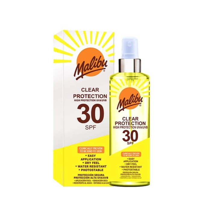 Malibu Clear Protection Spray SPF30 250ml ryhmässä KAUNEUS JA TERVEYS / Ihonhoito / Rusketus / Aurinkosuoja @ TP E-commerce Nordic AB (C05173)