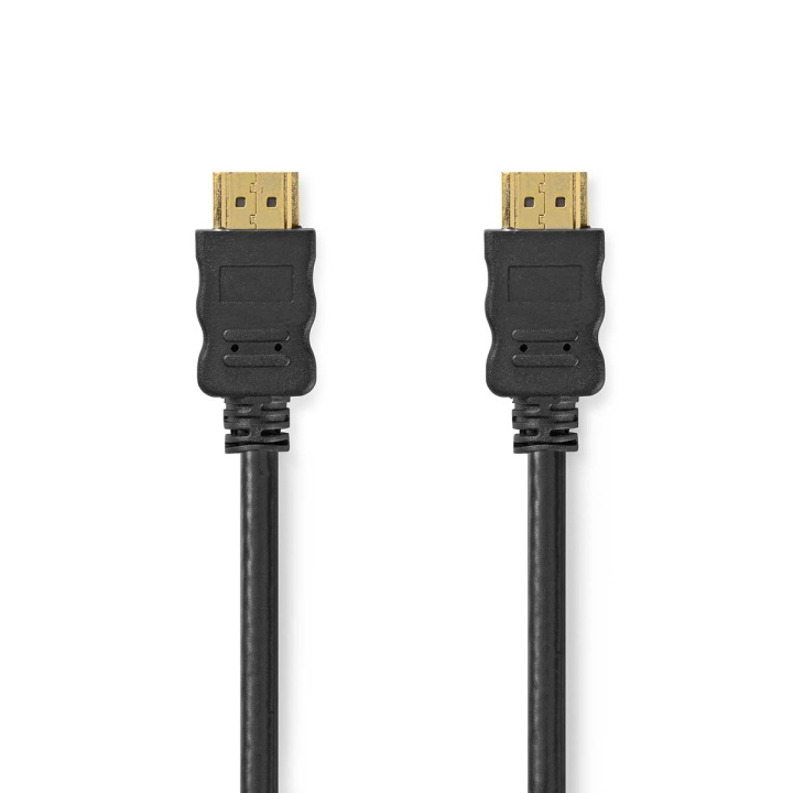 Nedis High Speed ​​HDMI ™ Kaapeli Ethernet | HDMI™ liitin | HDMI™ liitin | 4K@30Hz | ARC | 10.2 Gbps | 2.00 m | Pyöreä | PVC | Musta | Laatikko ryhmässä KODINELEKTRONIIKKA / Kaapelit & Sovittimet / HDMI / Kaapelit @ TP E-commerce Nordic AB (C05216)