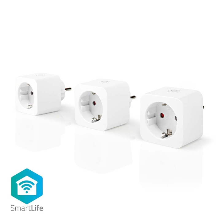 Nedis SmartLife Älypistorasia | Wi-Fi | 3680 W | Type F (CEE 7/3) | 0 - 55 °C | Android™ / IOS | Valkoinen | 3 kpl ryhmässä KOTI, TALOUS JA PUUTARHA / Älykodit / Smart plugs @ TP E-commerce Nordic AB (C05247)