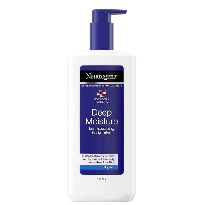 Neutrogena Norwegian Formula Deep Moisture Fast Absorbing Body Lotion 400ml ryhmässä KAUNEUS JA TERVEYS / Ihonhoito / Kehon hoito / Vartalovoide @ TP E-commerce Nordic AB (C05408)