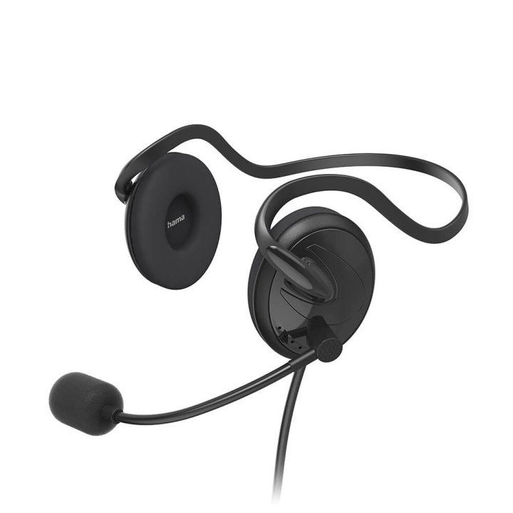 Hama Headset PC Office Stereo On-Ear NHS-P100 V2 Black ryhmässä TIETOKOONET & TARVIKKEET / Tietokonetarvikkeet / Kuulokkeet @ TP E-commerce Nordic AB (C05441)