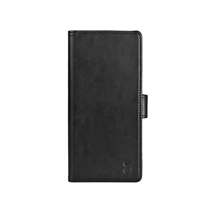 Gear Mobile Wallet Black Motorola Edge 30 Pro ryhmässä ÄLYPUHELIMET JA TABLETIT / Puhelimen suojakotelo / Motorola @ TP E-commerce Nordic AB (C05490)