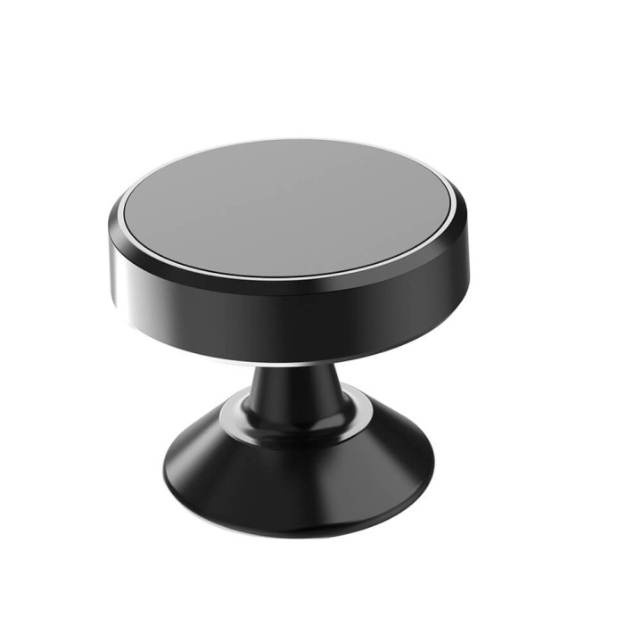 GEAR Mobile Holder Magnetic Black Puck with self-adhesive tape ryhmässä AUTO / Matkapuhelinteline / Matkapuhelinteline Älypuhelimille @ TP E-commerce Nordic AB (C05502)