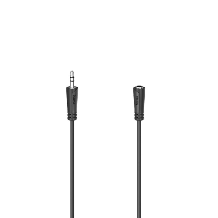 Hama Cable Audio 3.5mm-3.5mm Extension 1.5m ryhmässä KODINELEKTRONIIKKA / Kaapelit & Sovittimet / Analoginen ääni / 3.5 mm @ TP E-commerce Nordic AB (C05526)