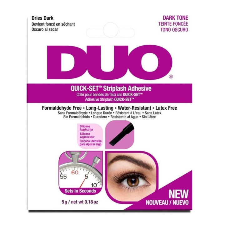 Ardell DUO Quick-Set Brush-on Lash Adhesive Dark 5g ryhmässä KAUNEUS JA TERVEYS / Meikit / Silmät ja kulmat / Irtoripset @ TP E-commerce Nordic AB (C05662)