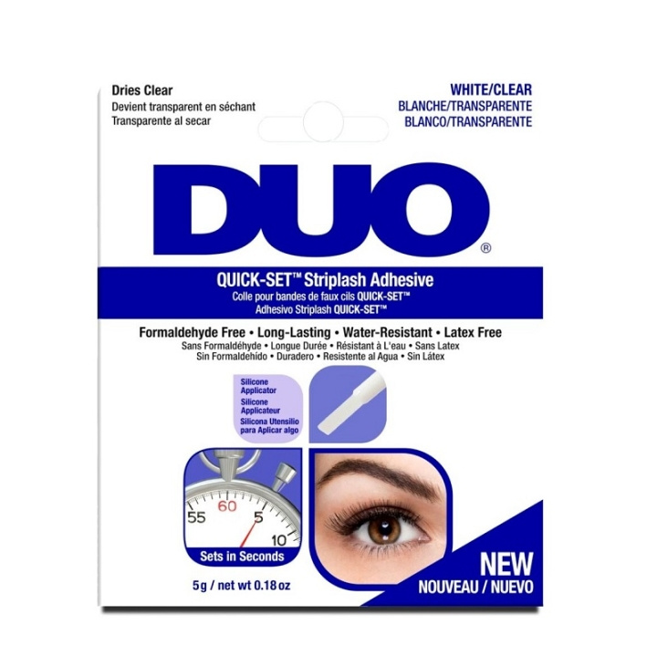 Ardell DUO Quick-Set Brush-On Lash Adhesive Clear 5g ryhmässä KAUNEUS JA TERVEYS / Meikit / Silmät ja kulmat / Irtoripset @ TP E-commerce Nordic AB (C05673)