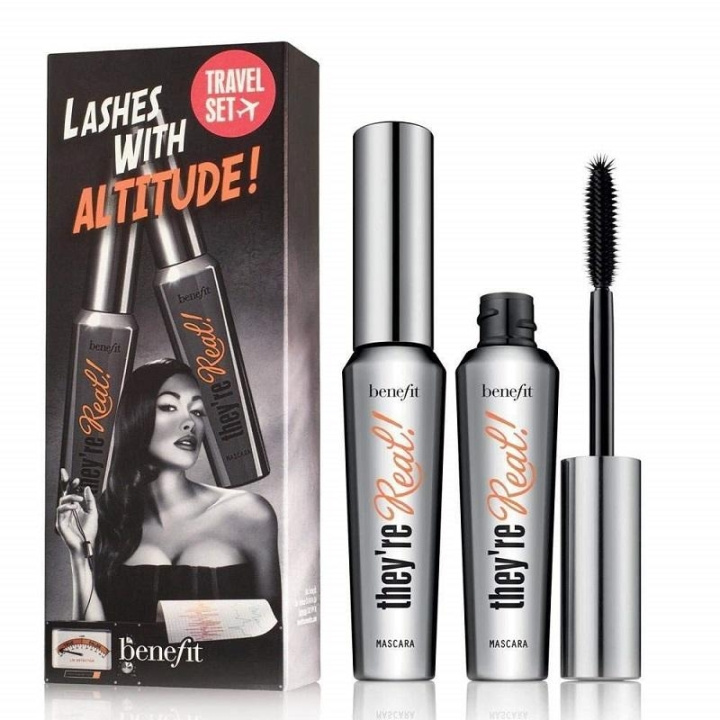 Benefit Duo Set: They\'re Real! Mascara Jet Black 2x8,5 g ryhmässä KAUNEUS JA TERVEYS / Meikit / Silmät ja kulmat / Ripsiväri @ TP E-commerce Nordic AB (C05757)