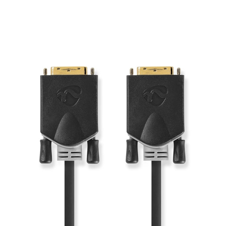 Nedis DVI-kaapeli | DVI-D 24+1-Pin Uros | DVI-D 24+1-Pin Uros | 2560x1600 | Kullattu | 3.00 m | Suora | PVC | Antrasiitti | Laatikko ryhmässä TIETOKOONET & TARVIKKEET / Kaapelit & Sovittimet / DVI / Kaapelit @ TP E-commerce Nordic AB (C06084)
