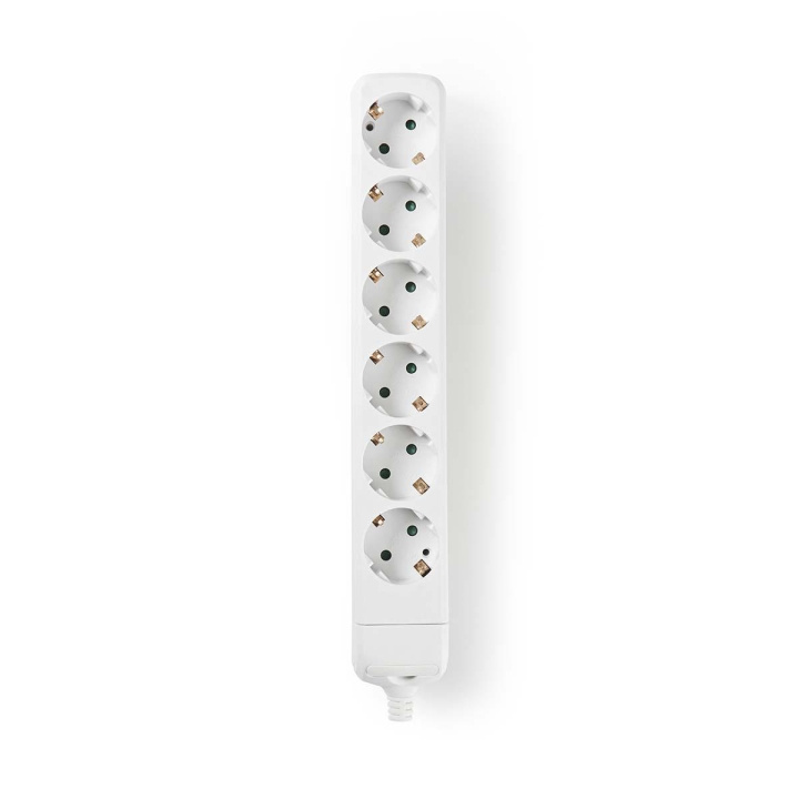 Nedis Jatkojohto | Maadoitettu virtaliitin / Tyyppi F (CEE 7/7) | 6-suuntainen | 3680 W | 16 A | Maadoituksen tyyppi: Sivukontaktit | 230 V AC 50/60 Hz | Pistokannan kulma: 45 ° | Kaapeli ei sisälly | Valkoinen ryhmässä KOTI, TALOUS JA PUUTARHA / Sähkö & Valaistus / Jatkojohdot @ TP E-commerce Nordic AB (C06241)