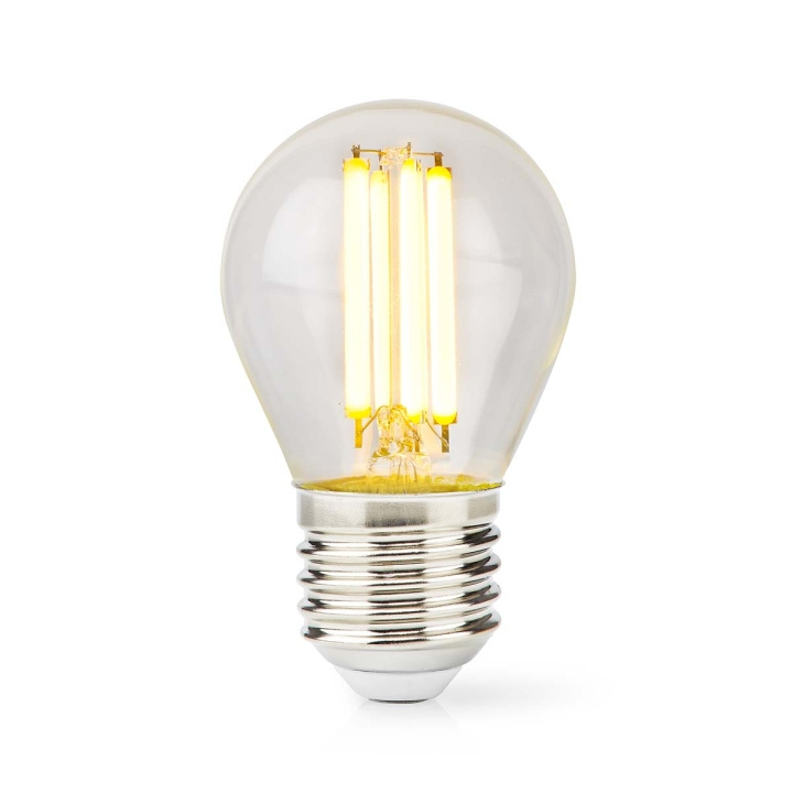 Nedis LED Filamenttilamppu E27 | G45 | 7 W | 806 lm | 2700 K | Lämmin Valkoinen | Retrotyylinen | 1 kpl ryhmässä KODINELEKTRONIIKKA / Valaistus / LED-lamput @ TP E-commerce Nordic AB (C06303)
