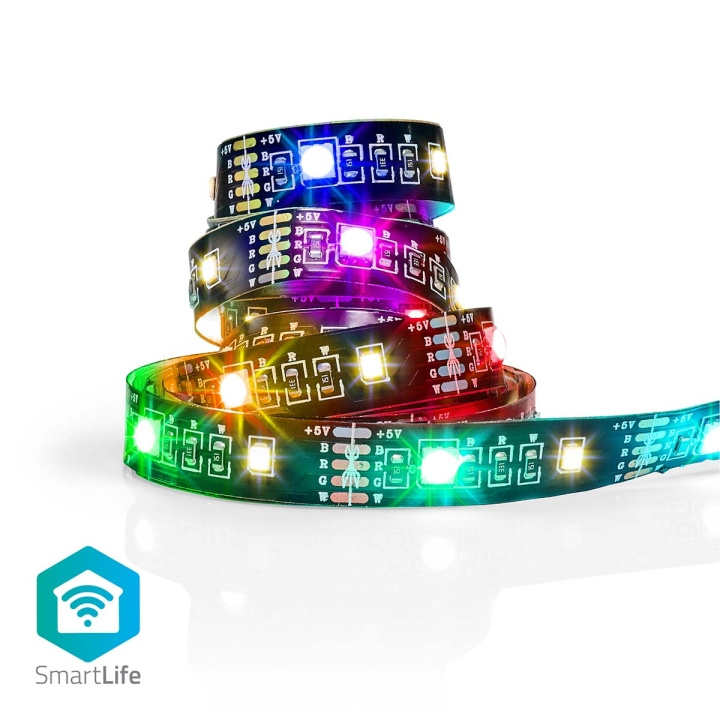 Nedis SmartLife LED-Nauha | Bluetooth® | Lämmin Valkoinen / RGB | SMD | 2.00 m | IP20 | 2700 K | 380 lm | Android™ / IOS ryhmässä KOTI, TALOUS JA PUUTARHA / Älykodit / Älykäs valaistus @ TP E-commerce Nordic AB (C06325)