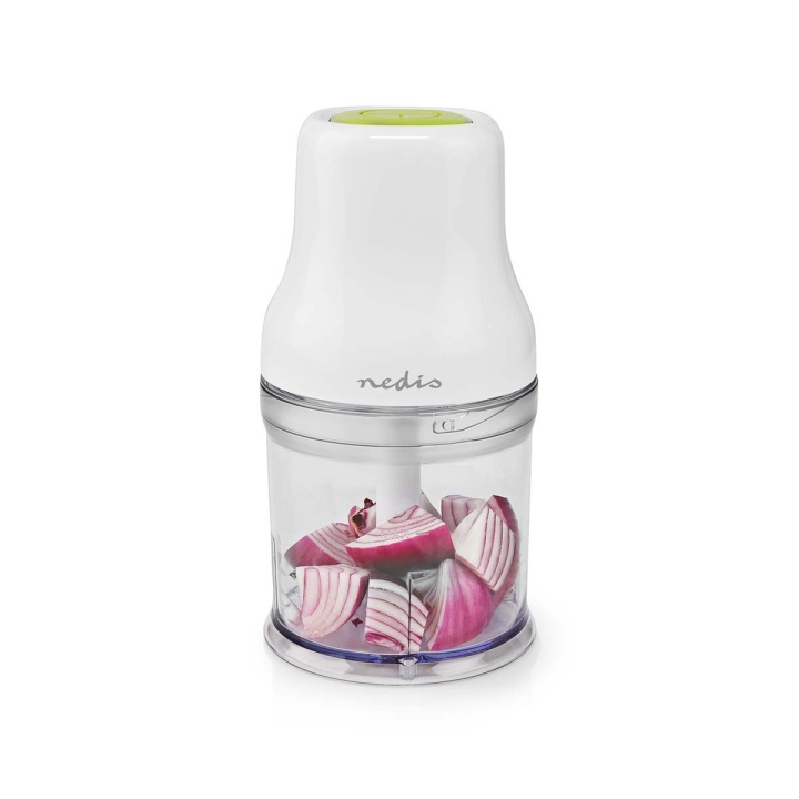 Nedis Ruokahakkuri | 200 W | 0.5 l | Muovi | 1 nopeusasetus | Valkoinen ryhmässä KOTI, TALOUS JA PUUTARHA / Kodinkoneet / Yleiskoneet ja monitoimikoneet / Yleiskoneet & Tarvikkeet @ TP E-commerce Nordic AB (C06425)