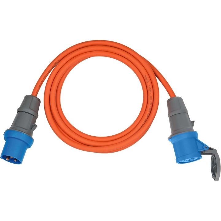 brennenstuhl CEE-jatkokaapeli 5m (Camping Extension Cable H07RN-F 3G2.5 oranssi CEE-pistokkeella ja liittimellä tiivistekorkilla pysyvään ulkokäyttöön) ryhmässä TIETOKOONET & TARVIKKEET / Kaapelit & Sovittimet / Sähkökaapelit @ TP E-commerce Nordic AB (C06485)