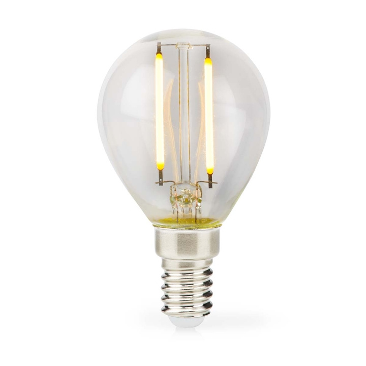 Nedis LED-lamppu E14 | G45 | 2 W | 250 lm | 2700 K | Lämmin Valkoinen | Retrotyylinen | 1 kpl | Kirkas ryhmässä KODINELEKTRONIIKKA / Valaistus / LED-lamput @ TP E-commerce Nordic AB (C06526)