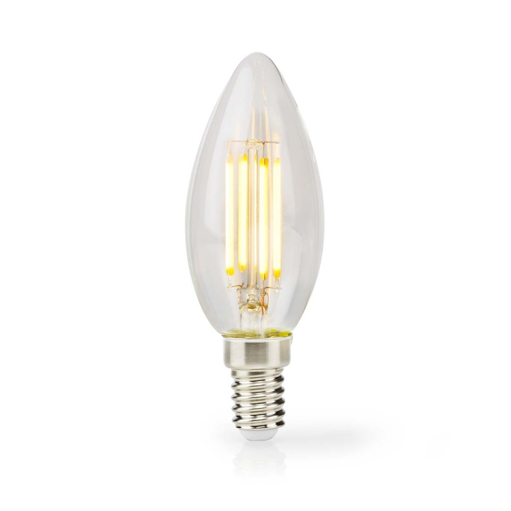 Nedis LED-lamppu E14 | Kynttilä | 4.5 W | 470 lm | 2700 K | Himmennettävä | Lämmin Valkoinen | Retrotyylinen | 1 kpl | Kirkas ryhmässä KODINELEKTRONIIKKA / Valaistus / LED-lamput @ TP E-commerce Nordic AB (C06529)