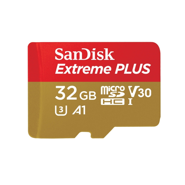 SANDISK MicroSDXC Extreme Plus 32GB 170MB/s A2 C10 V30 UHS-I ryhmässä KODINELEKTRONIIKKA / Tallennusvälineet / Muistikortit / MicroSD/HC/XC @ TP E-commerce Nordic AB (C06637)