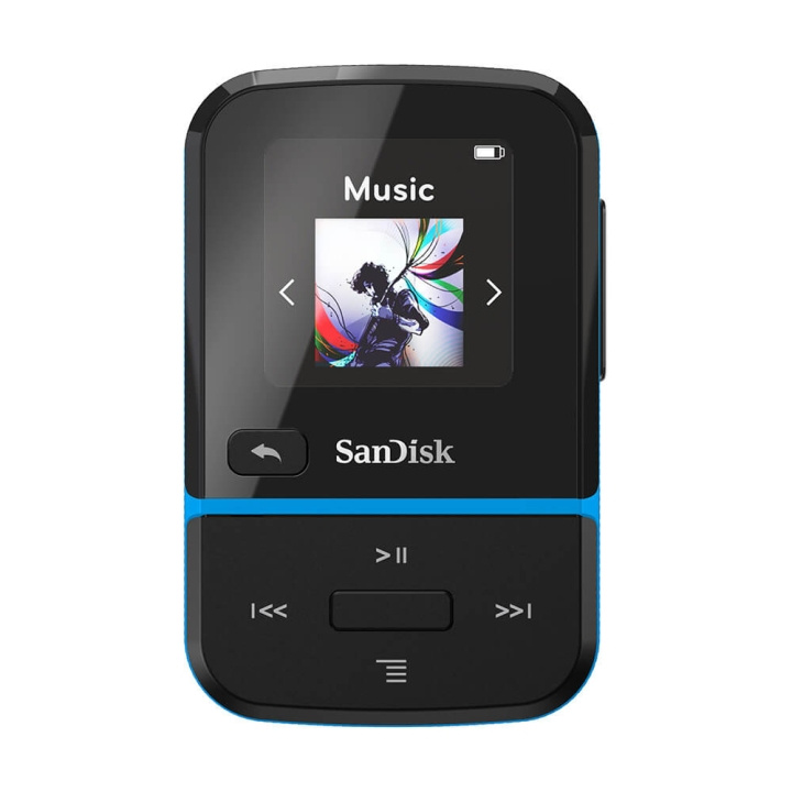 SANDISK MP3-Soitin Clip Sport Go 16GB Musta ryhmässä KODINELEKTRONIIKKA / Ääni & Kuva / Kotiteatteri, HiFi ja kannettavat / Kannettavat musiikkisoittimet / MP3-soitin @ TP E-commerce Nordic AB (C06647)