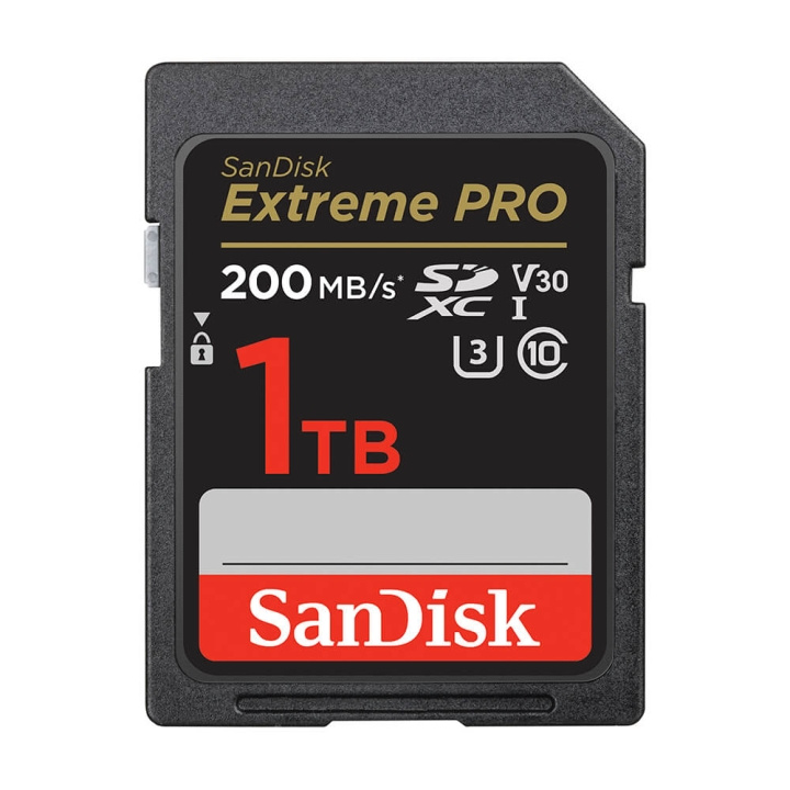 SANDISK SDXC Extreme Pro 1TB 200MB/s UHS-I C10 V30 U3 ryhmässä KODINELEKTRONIIKKA / Tallennusvälineet / Muistikortit / SD/SDHC/SDXC @ TP E-commerce Nordic AB (C06658)