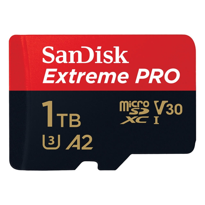SANDISK MicroSDXC Extreme Pro 1TB 200MB/s A2 C10 V30 UHS-I ryhmässä KODINELEKTRONIIKKA / Tallennusvälineet / Muistikortit / MicroSD/HC/XC @ TP E-commerce Nordic AB (C06668)