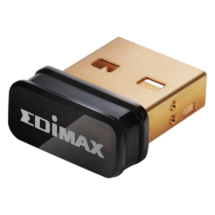 Edimax N150 Wi-Fi 4 Nano USB -sovitin ryhmässä TIETOKOONET & TARVIKKEET / Verkko / Verkkokortti / Langaton USB @ TP E-commerce Nordic AB (C06759)