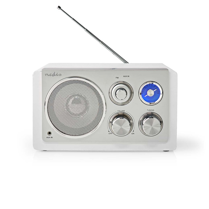 Nedis FM-radio | Pöytämalli | FM | Verkkovirtakäyttöinen | Analoginen | 15 W | IP20 | Valkoinen ryhmässä KODINELEKTRONIIKKA / Ääni & Kuva / Kotiteatteri, HiFi ja kannettavat / Radio & Herätyskellot / Radio @ TP E-commerce Nordic AB (C06762)